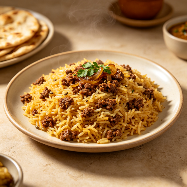 Saffron Bowl (38) Keema Rice