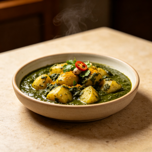 Saffron Bowl (46) Palak Aloo