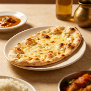 Saffron Bowl (50) Cheese Naan
