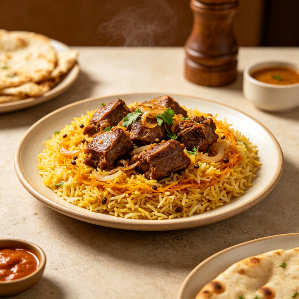Saffron Bowl (54) Lamb Biryani
