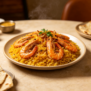 Saffron Bowl (57) King Prawn Biryani